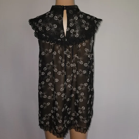 Large Anna Sui for Target sheer blouse - Picture 4 of 7
